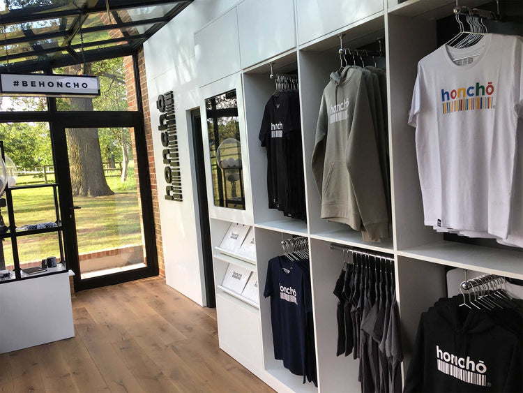 Honcho store-front style reception area