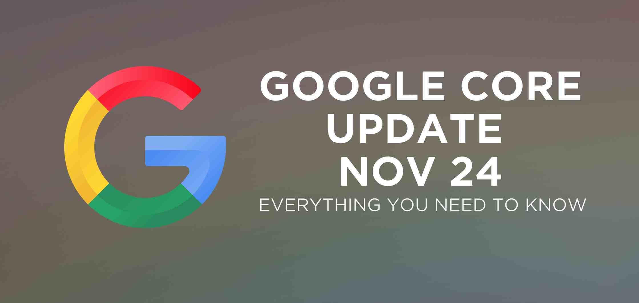 Google Core Update November 2024